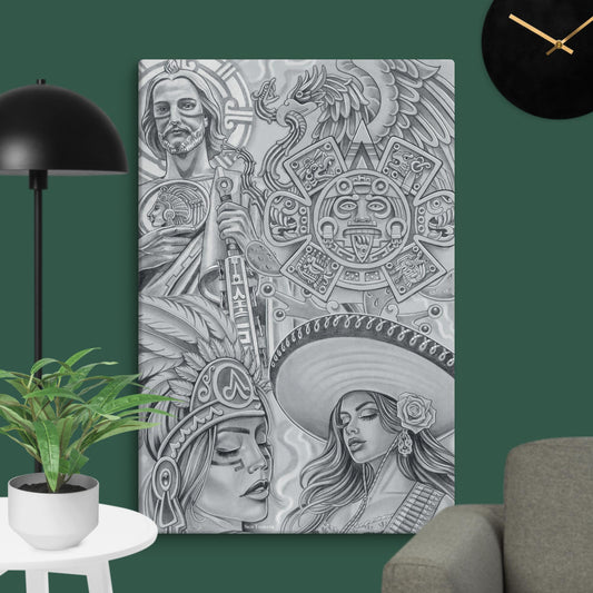 LA RAZA 20X30 LARGE CANVAS print